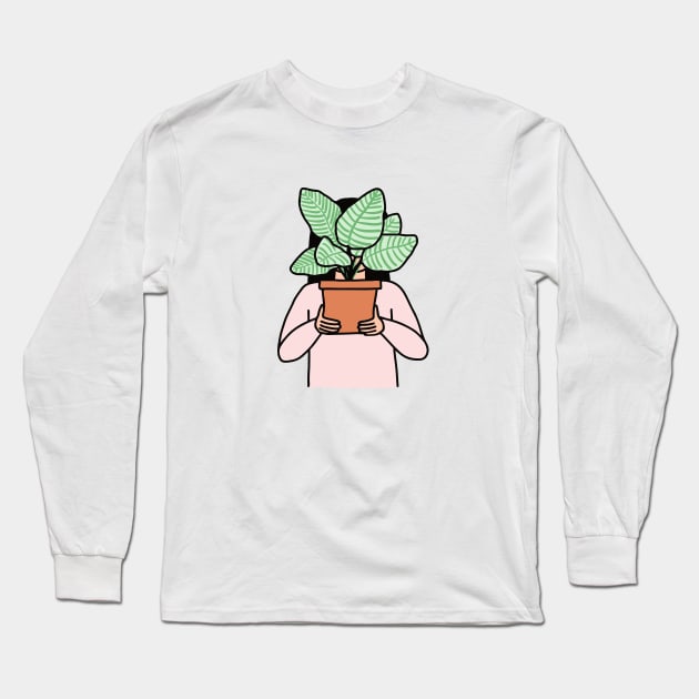 House Plant Collector Long Sleeve T-Shirt by Ashleigh Green Studios